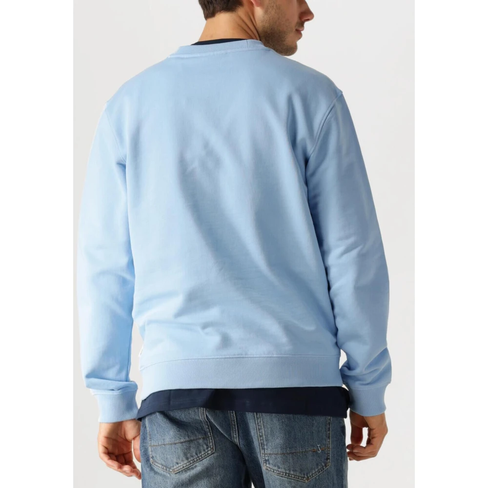 Scotch & Soda Blauw Front Artwork Relaxed Fit Sweatshirt Blue Heren