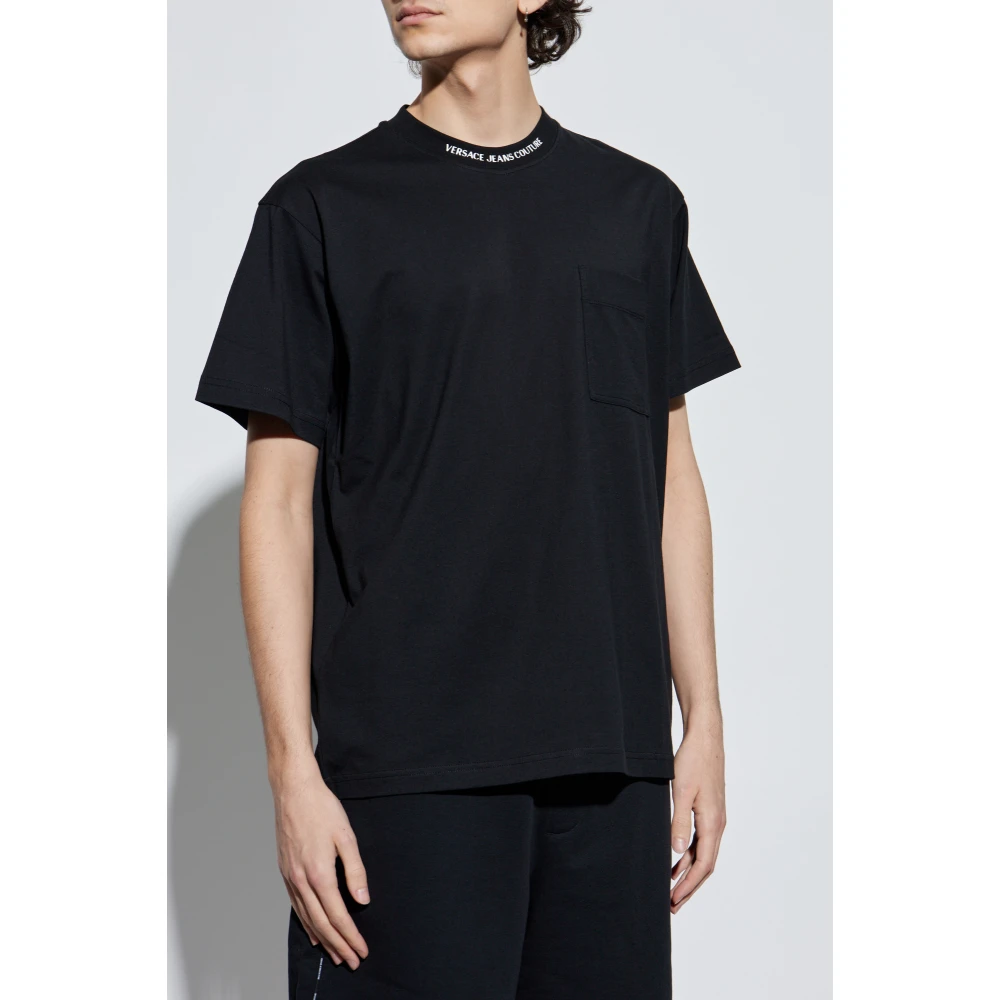 Versace Jeans Couture T-shirt met logo Black Heren