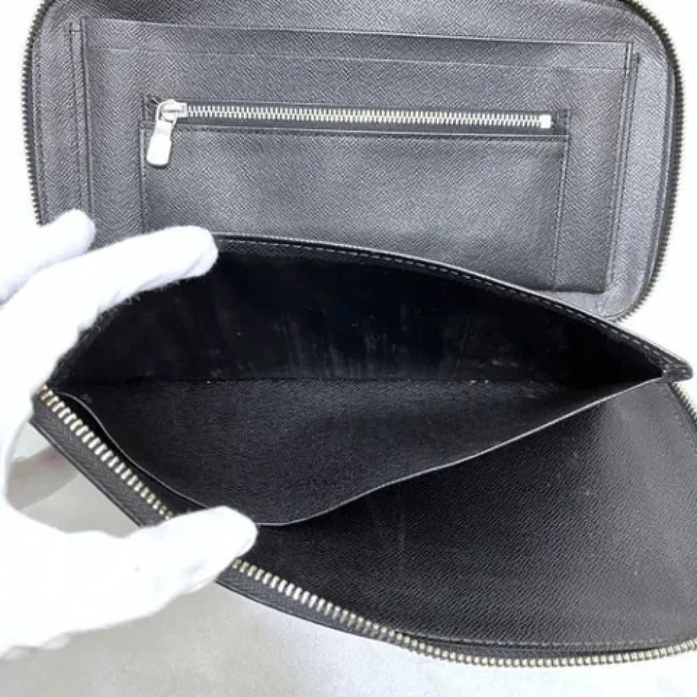 Louis Vuitton Vintage Pre-owned Leather wallets Black Heren