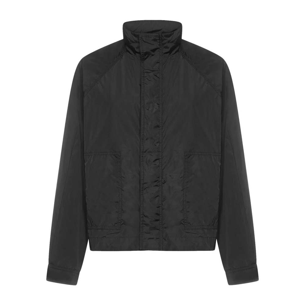 Ambush Zwarte jas met opstaande kraag Black Dames