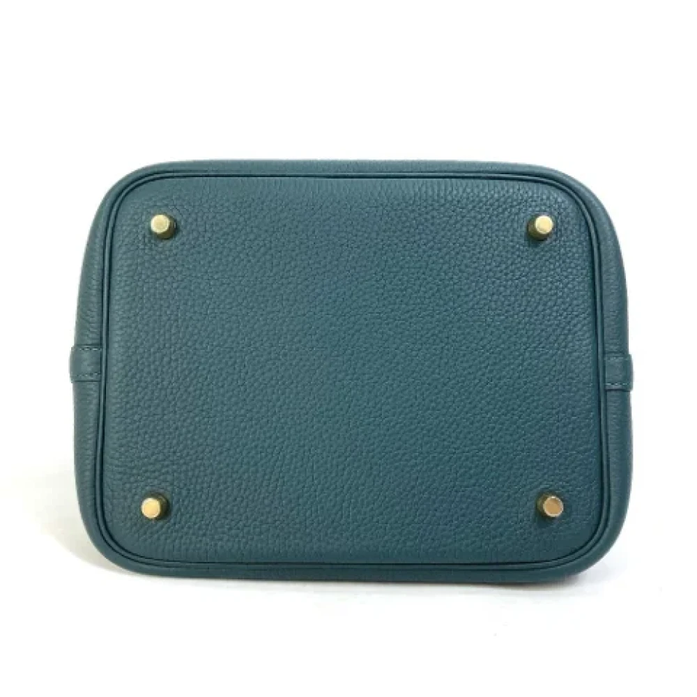 Hermès Vintage Pre-owned Leather handbags Green Dames