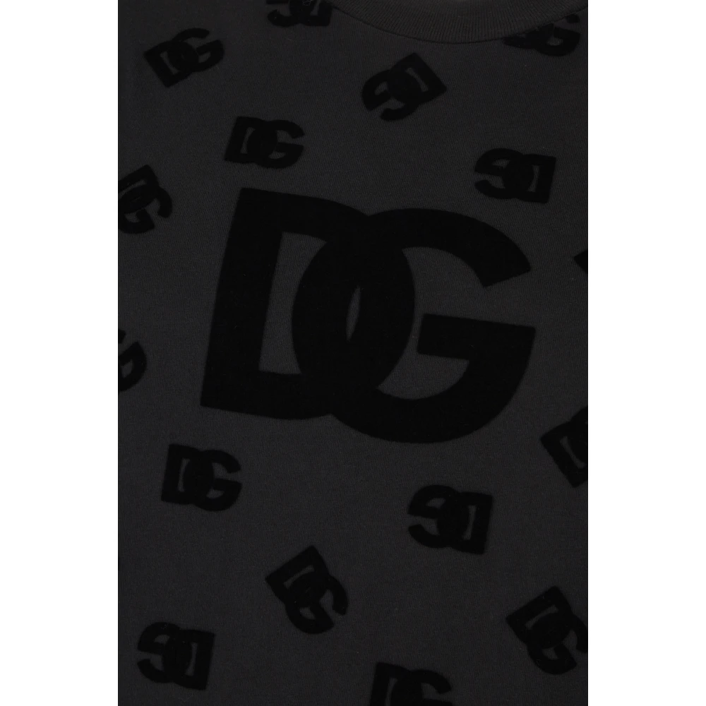 Dolce & Gabbana Casual Katoenen T-Shirt voor Mannen Black Dames
