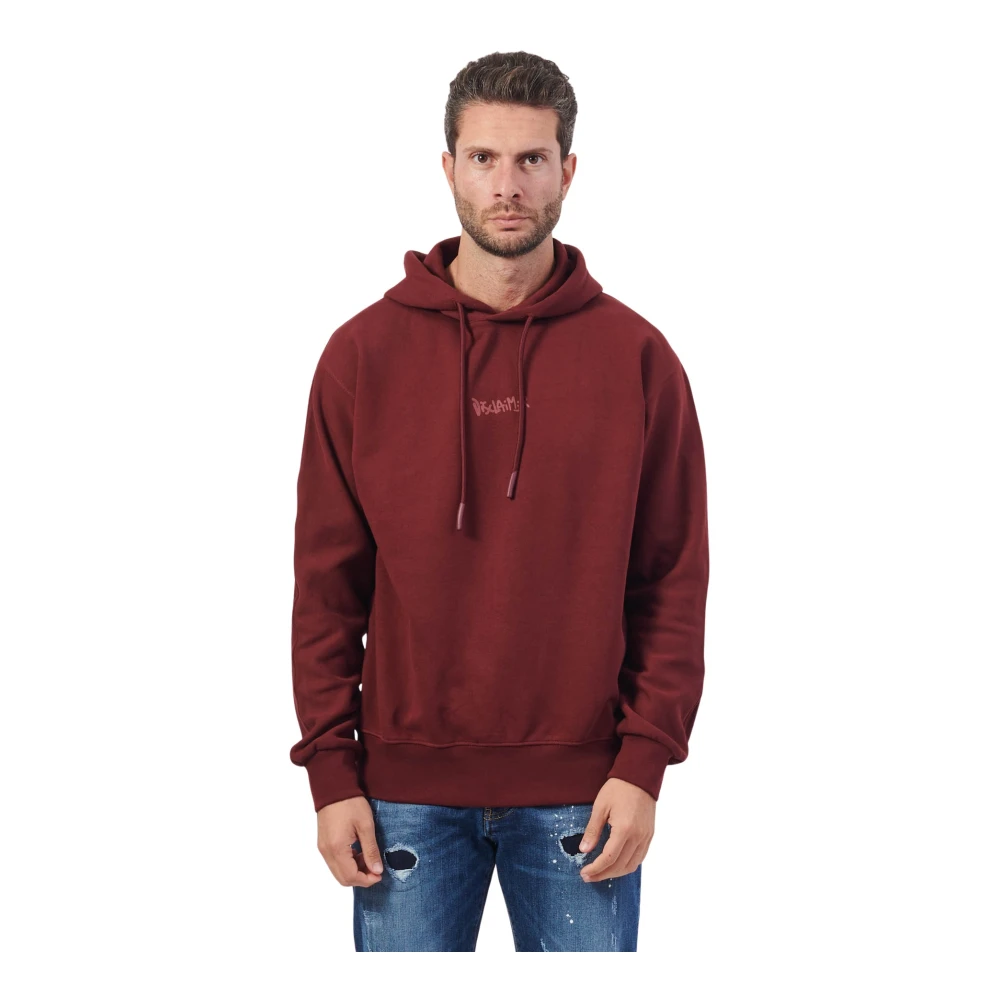 Disclaimer Heren hoodie met achterlogo Red Heren