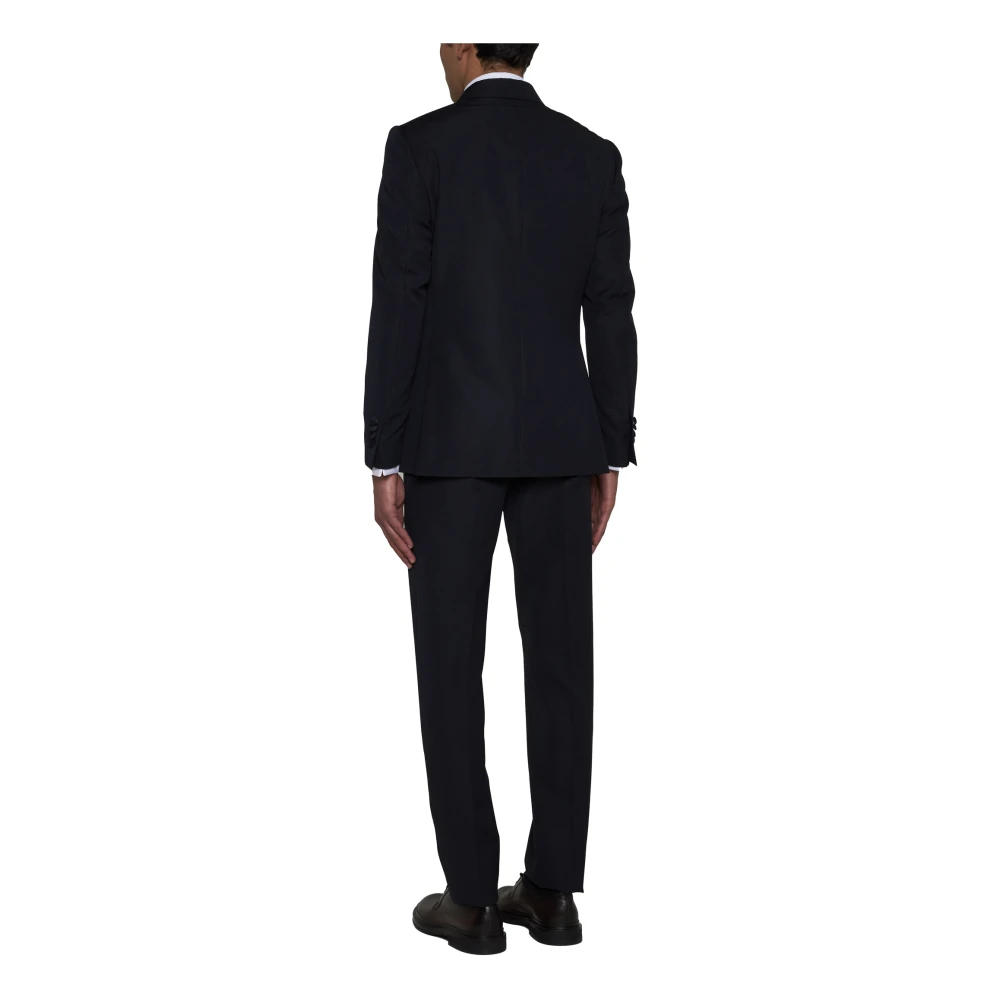 Lardini Blauw Wol-Mohair Blazer en Broek Blue Heren