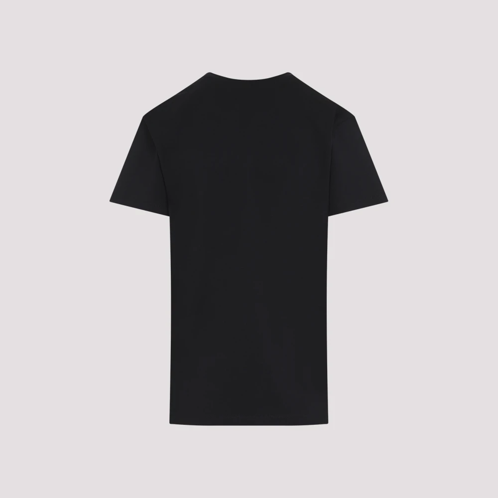 Moncler Zwarte T-shirt voor mannen Black Dames