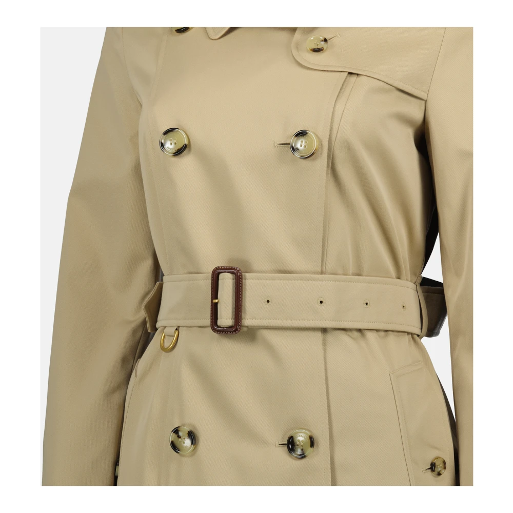 Burberry Lange Chelsea Trenchcoat Iconische Stijl Beige Dames