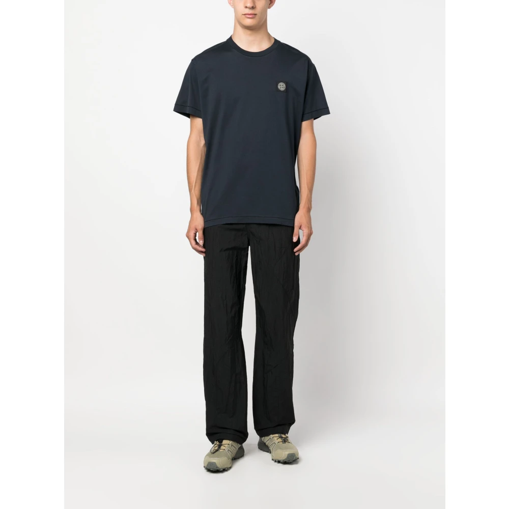 Stone Island Casual Katoenen T-shirt Black Heren