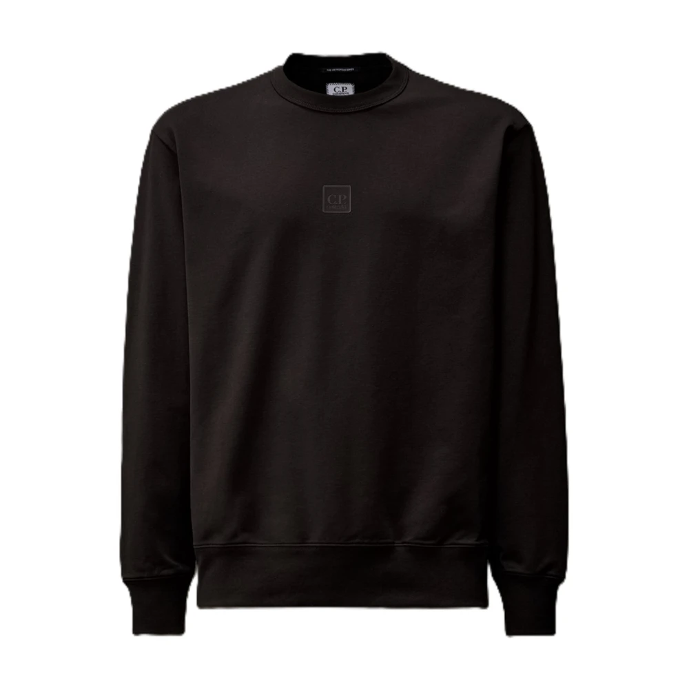 C.p. Company Men's Black Metropolis Logo Crew Neck Sweatshirt - Sweatshirts - 2XL - Sweatshirts & Hoodies