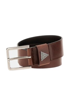 ceinture-en-cuir-boucle-metallique-marron