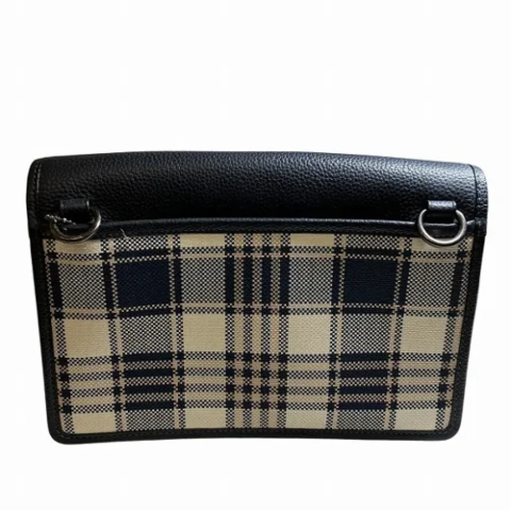 Coach Pre-owned Canvas shoulder-bags Black Dames