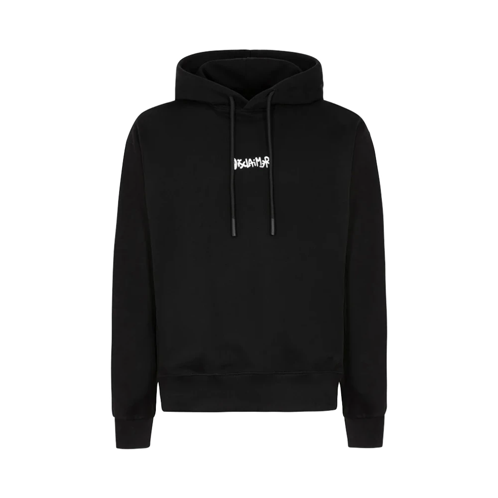 Disclaimer Zwarte Sweater Trendy Minimalistisch Ontwerp Black Heren