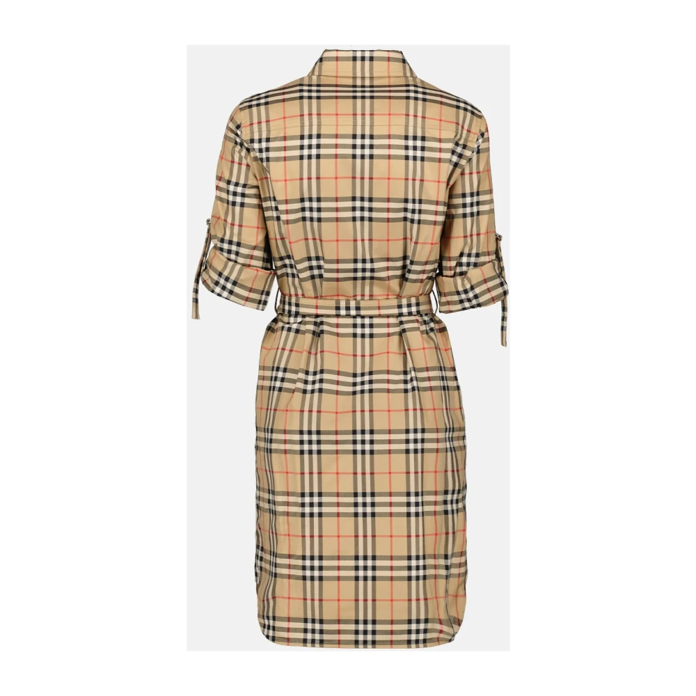 Burberry Vintage Geruite Jurk Multicolor Dames