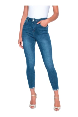 Denim Blå Byxor