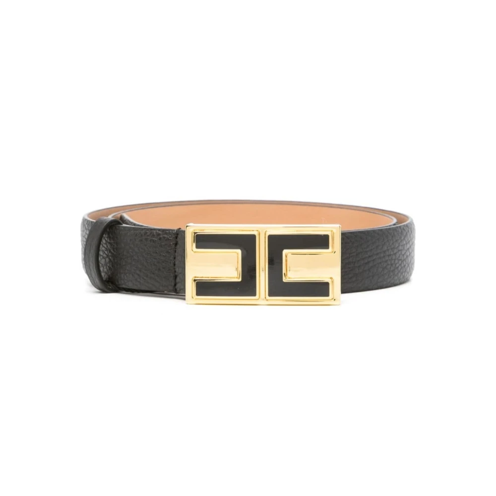 Elisabetta Franchi Stijlvolle Riemen voor Trendy Looks Black Dames
