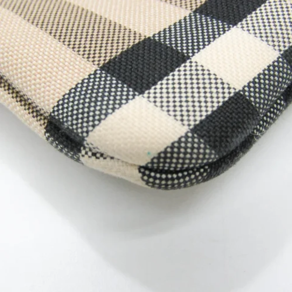 Burberry Vintage Pre-owned Cotton clutches Beige Dames