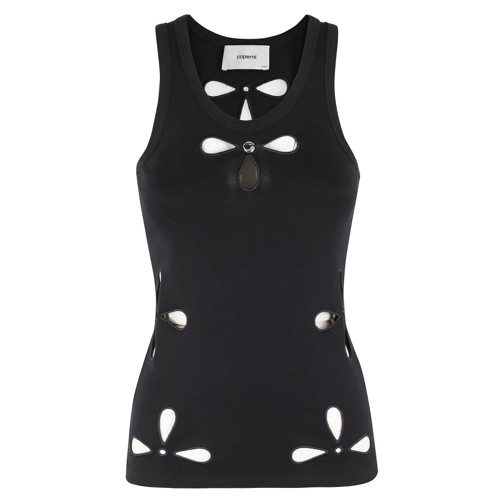 Coperni Bloemen tanktop Black Dames