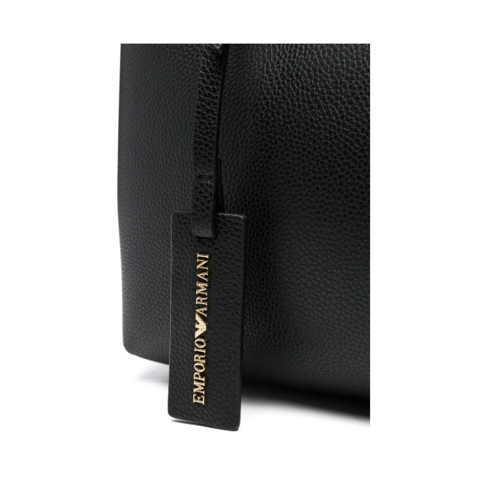 Emporio Armani Zwarte Schoudertas van Kunstleer Black Dames