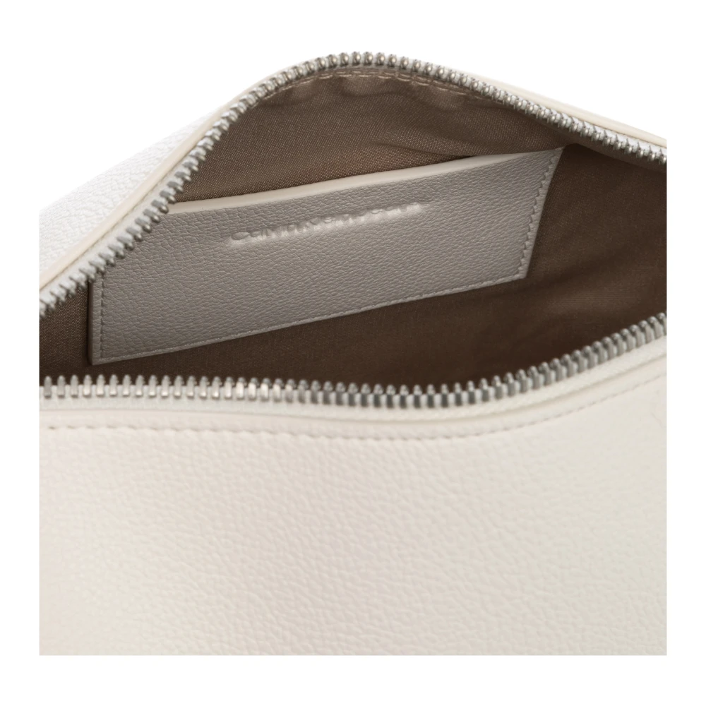 Calvin Klein Jeans Verstelbare Schouder Tas met Rits White Dames