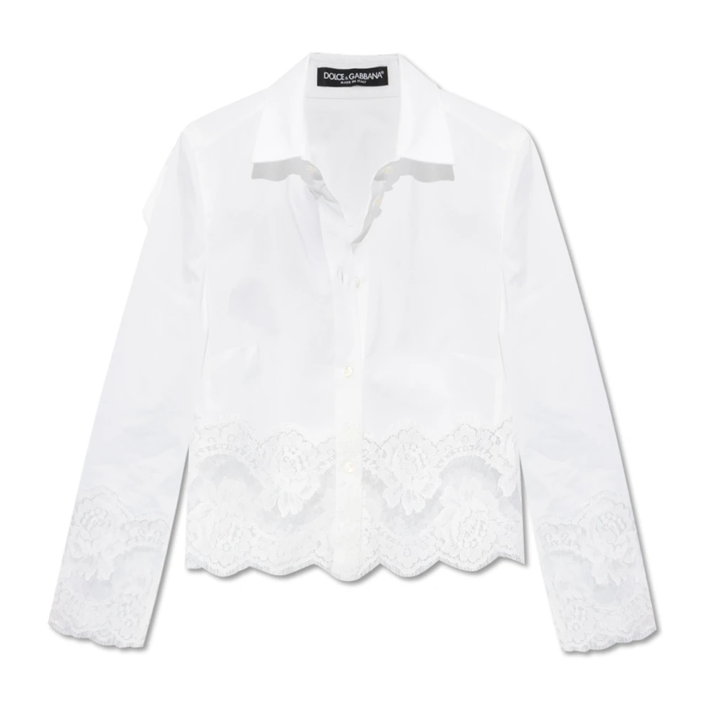 Dolce & Gabbana Geknipt shirt White Dames