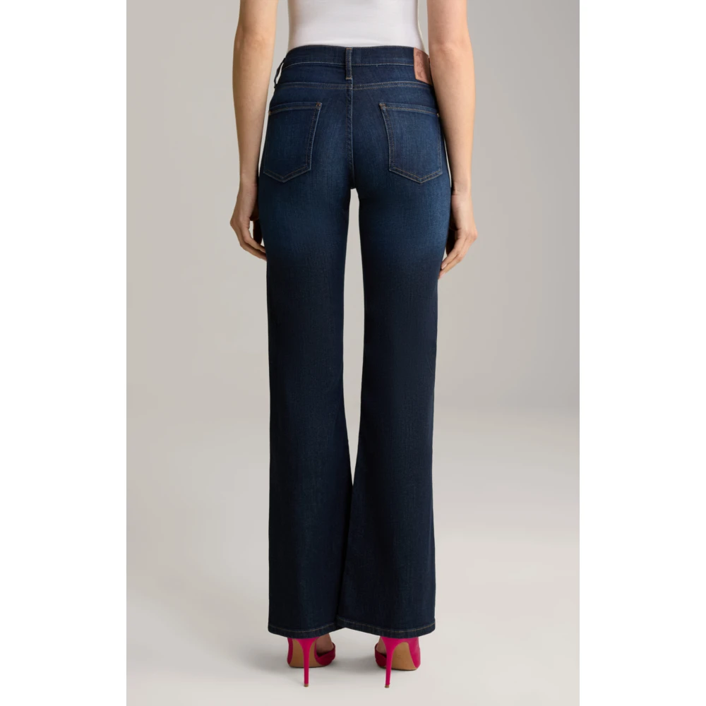 Joop! Dames Flared Jeans Donkerblauw Blue Dames