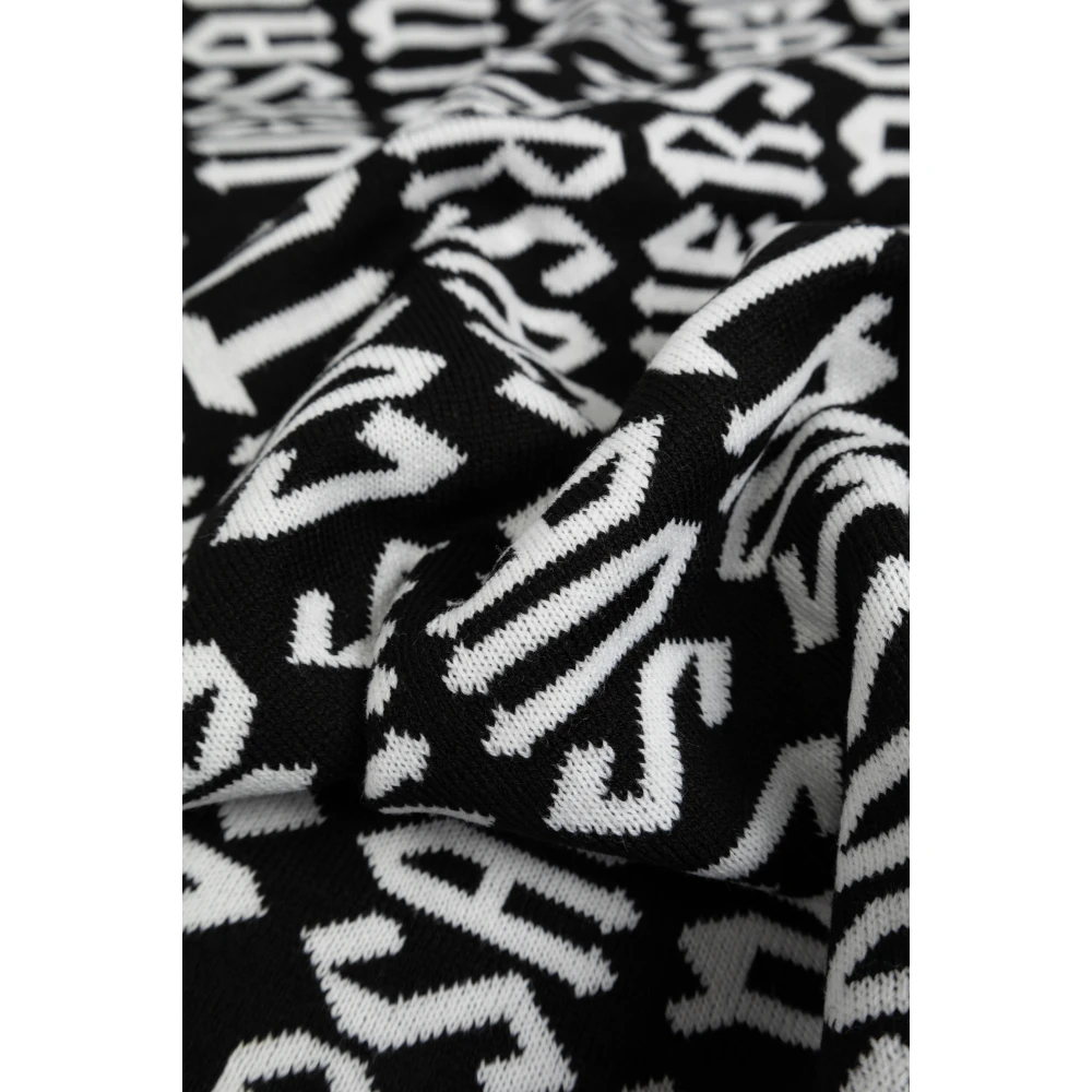 Versace Jeans Couture Sjaal met logo Black Heren