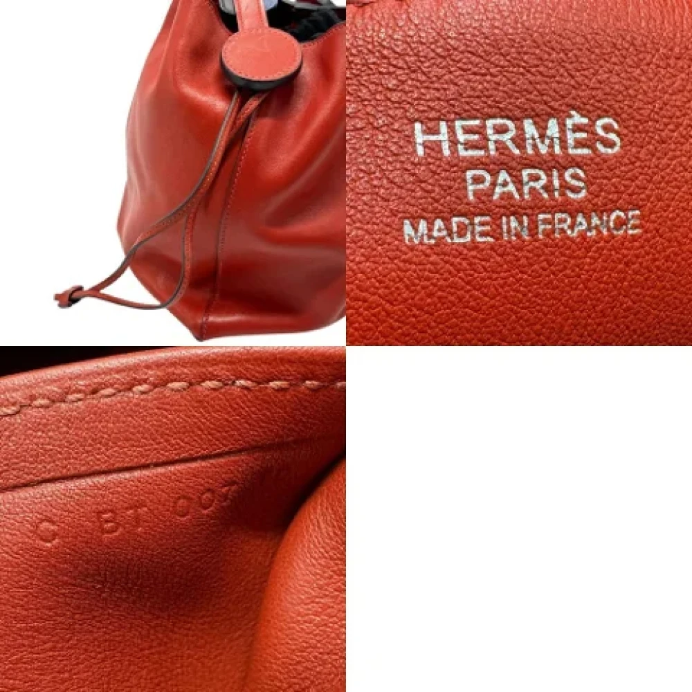 Hermès Vintage Pre-owned Leather shoulder-bags Red Dames