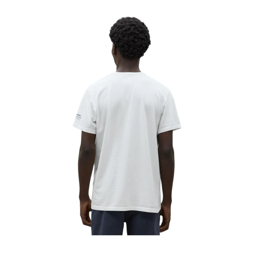 Ecoalf Biologisch katoenen T-shirt met Planet B Claim White Heren