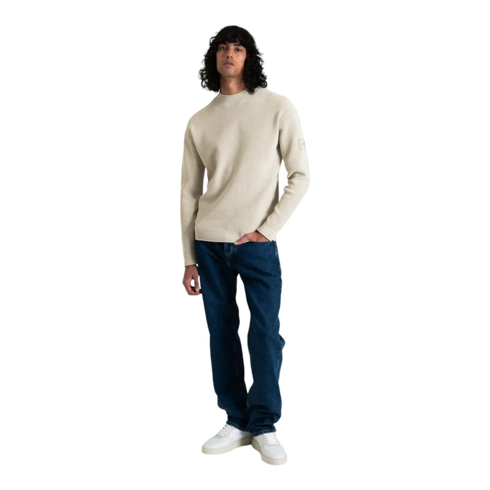 Calvin Klein Jeans Crew Neck Sweater Beige Heren