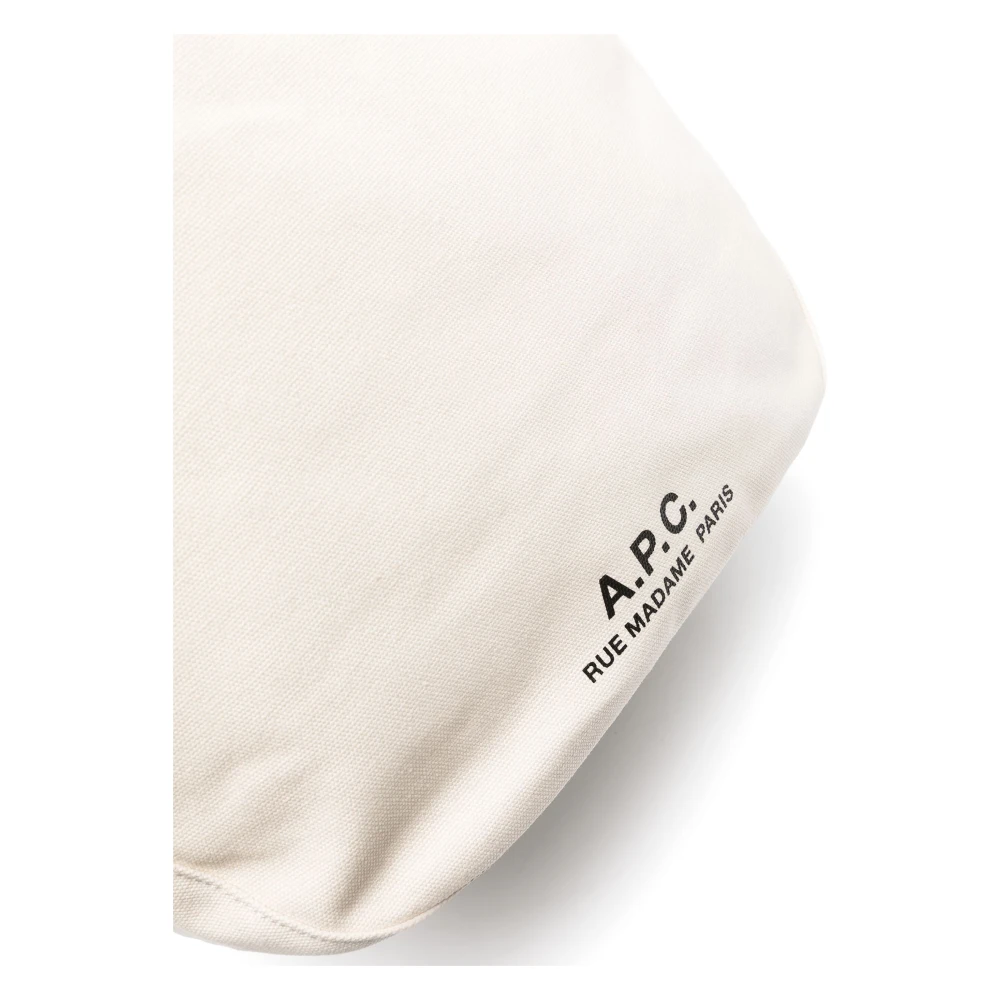 A.p.c. Witte Schoudertas met Logoprint White Dames