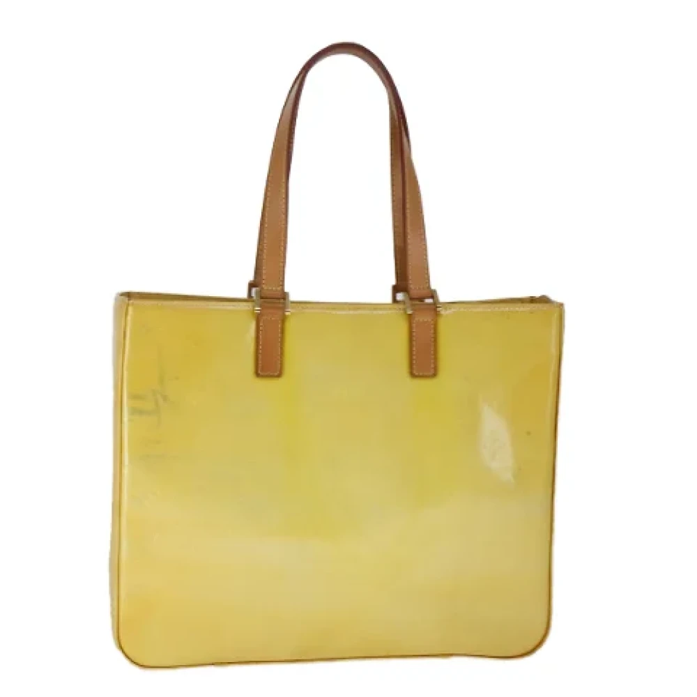 Louis Vuitton Vintage Pre-owned Leather totes Yellow Dames