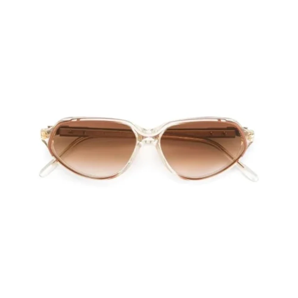 Yves Saint Laurent Vintage Pre-owned Acetate sunglasses Orange Dames