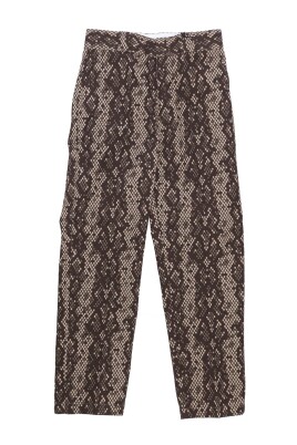 khaki-high-waist-animal-print-trousers