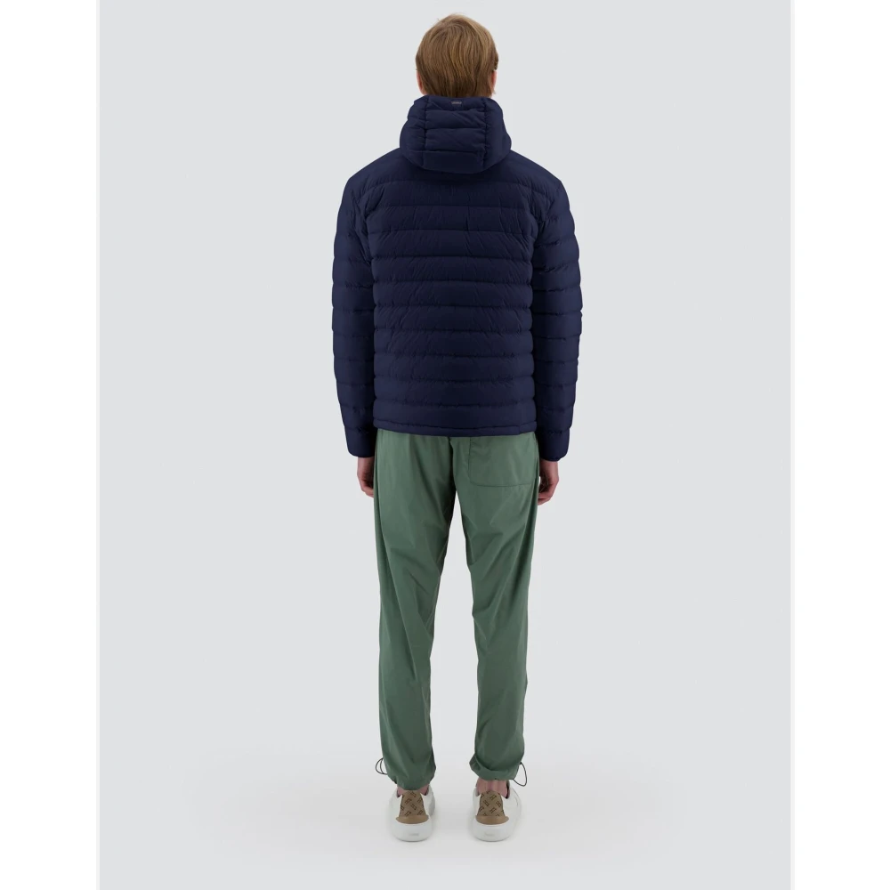 Herno Licht Nylon Stretch Bomber Resort Jas Blue Heren
