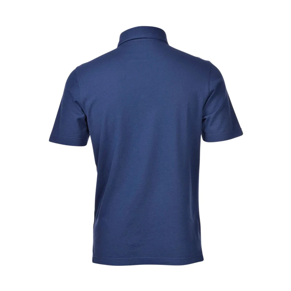 Gran Sasso Polo Shirts Blue Heren