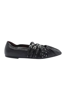 Brendah Pointed-Toe Buckle Flat