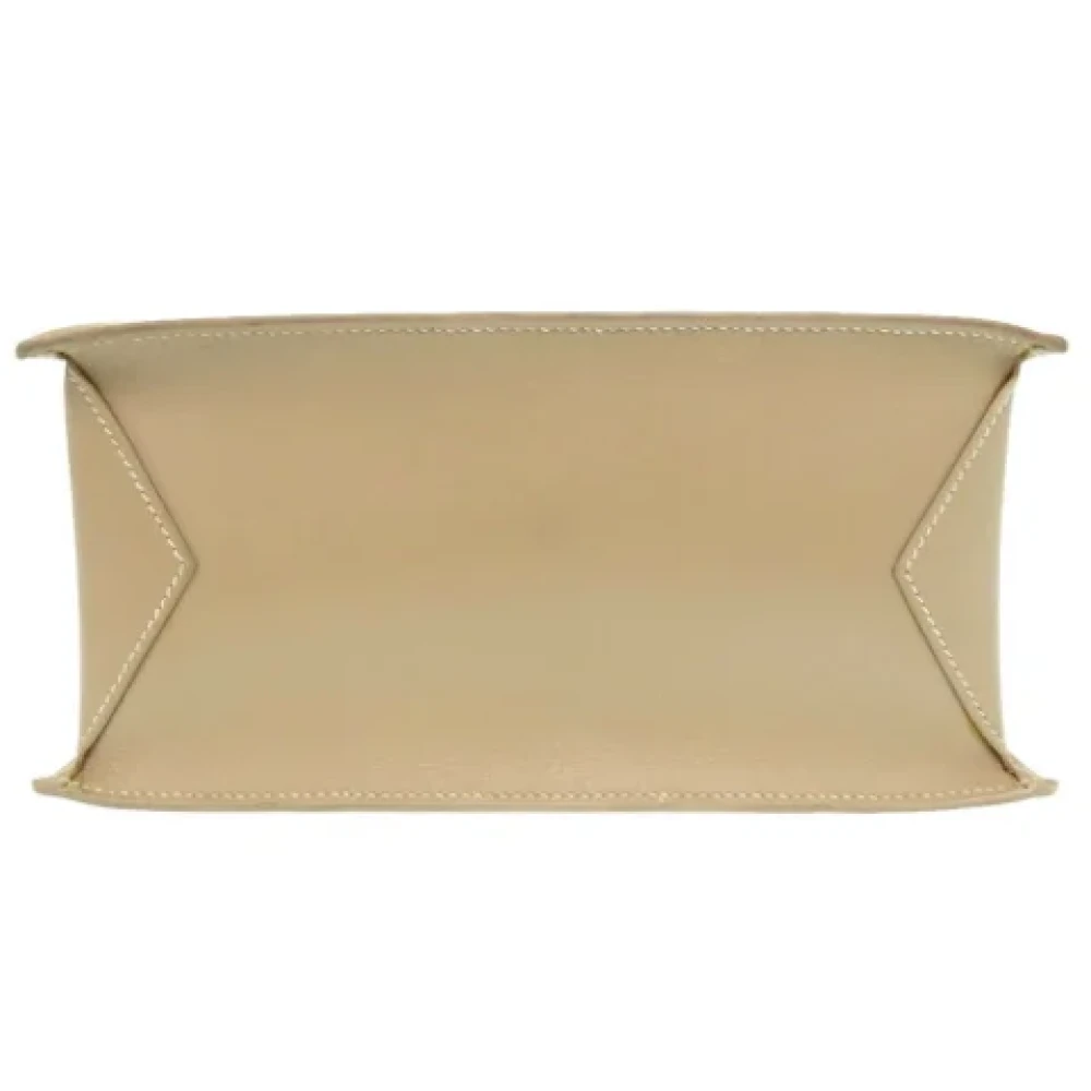 Hermès Vintage Pre-owned Leather totes Beige Dames