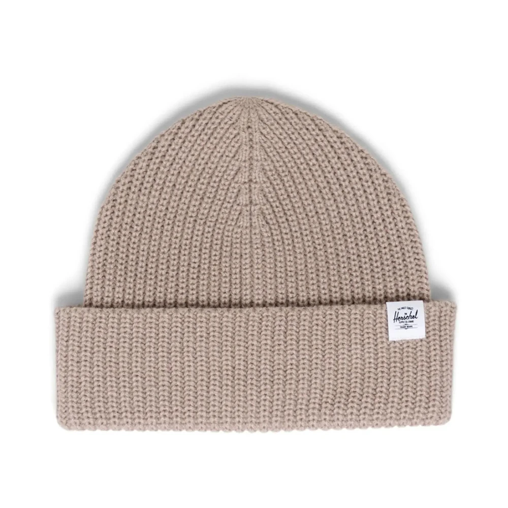 Herschel Katoenen Watch Cap Beanie Beige Heren
