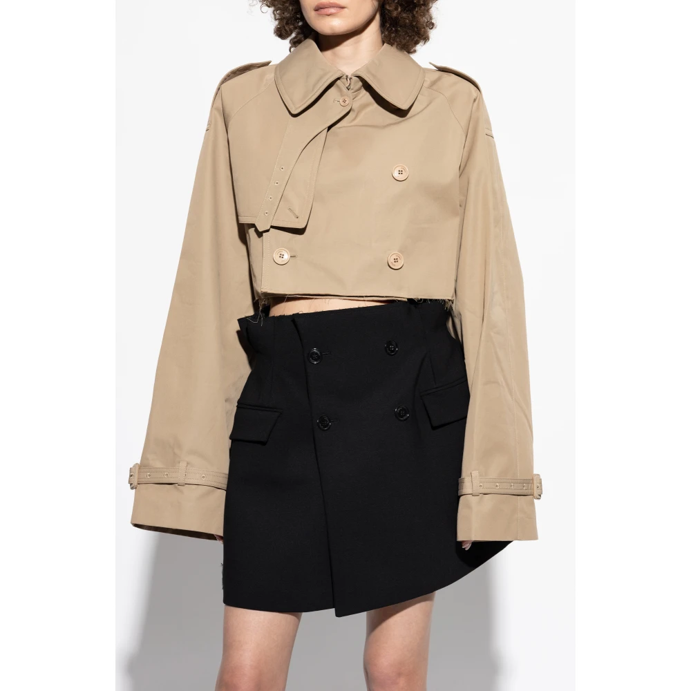 Vetements Korte jas Beige Dames