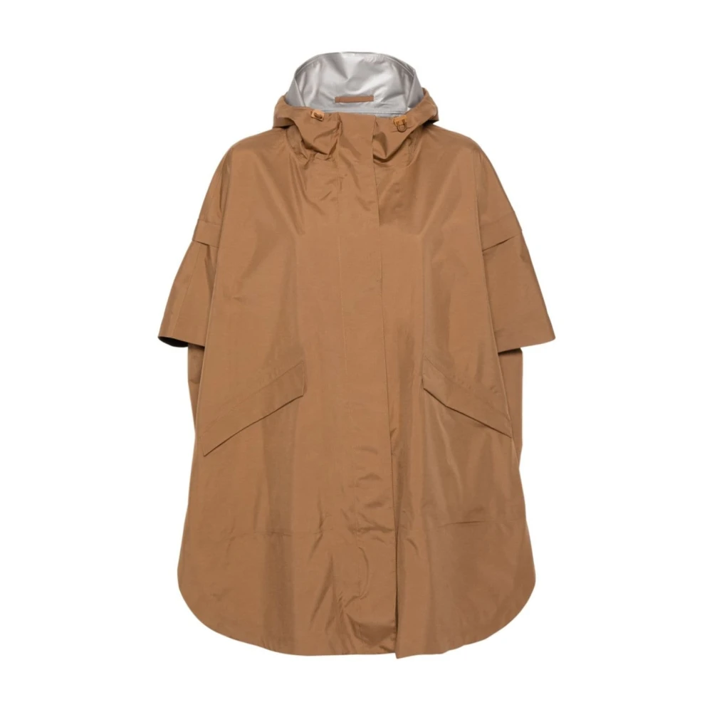 Herno Mantle Jacket Brown Dames
