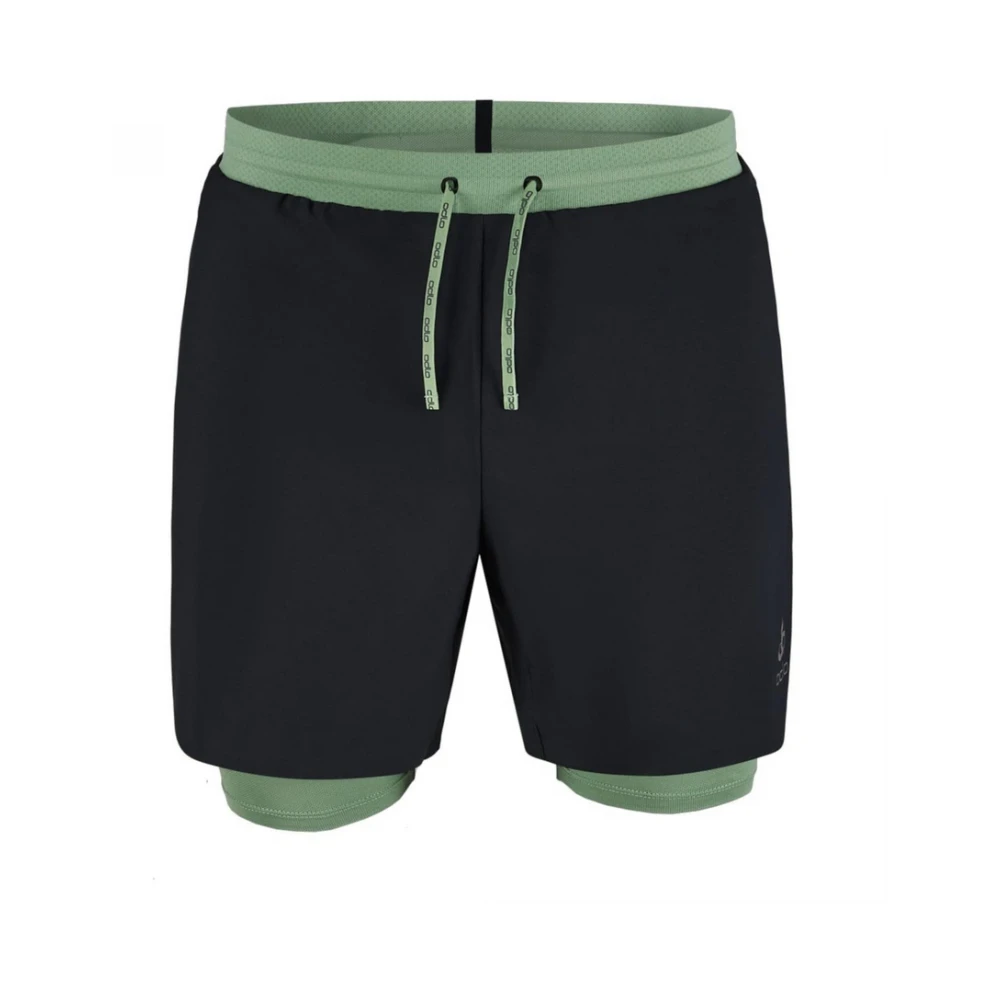 Odlo Hardloopshorts voor Actieve Levensstijl Black Heren