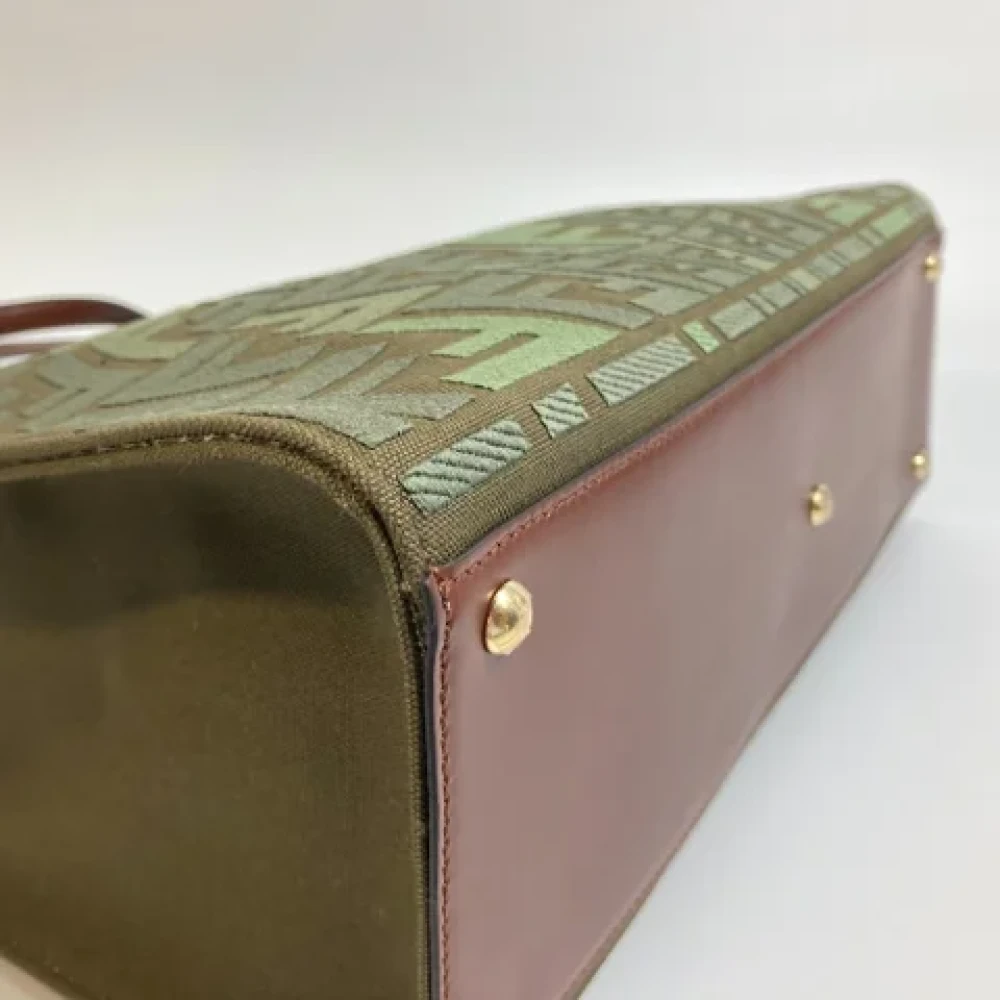 Fendi Vintage Pre-owned Cotton fendi-bags Green Dames