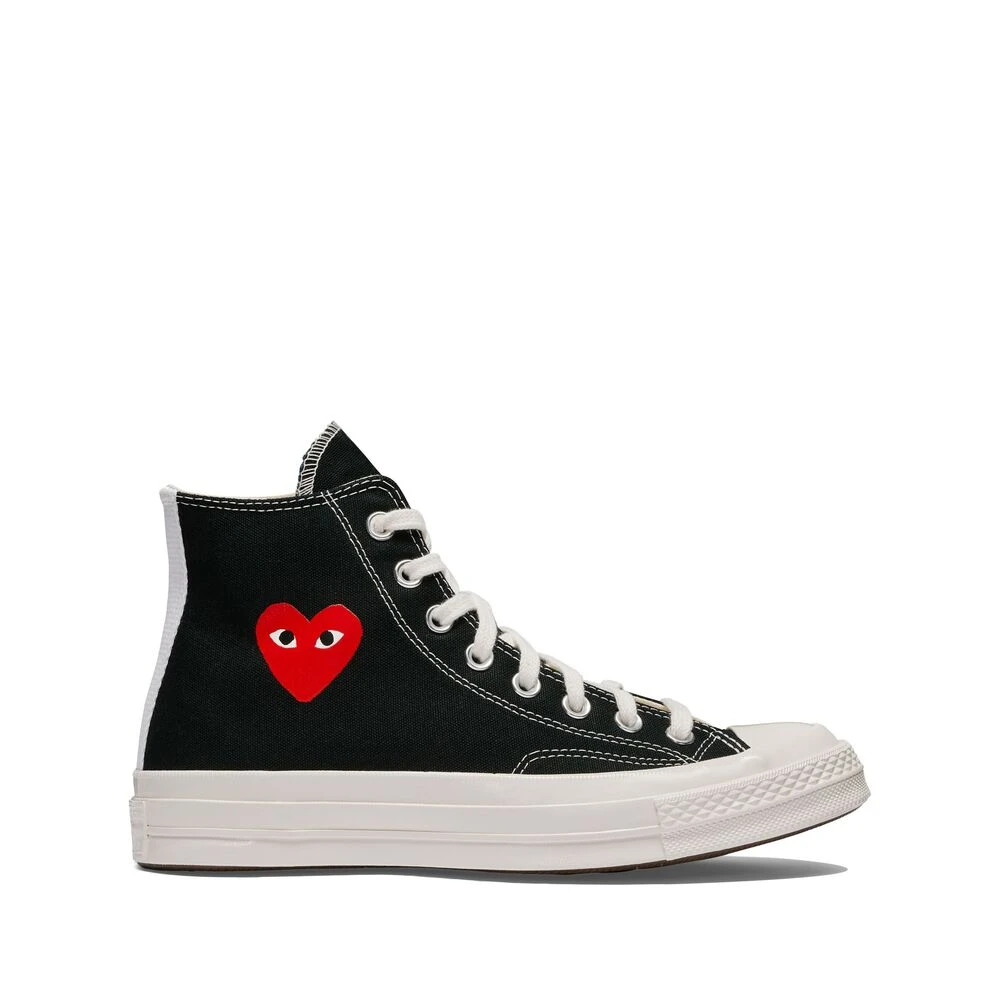 Comme Des Garçons Play Men's Black Sneakers, 3 Uk, Chuck Taylor All Star '70 Hi