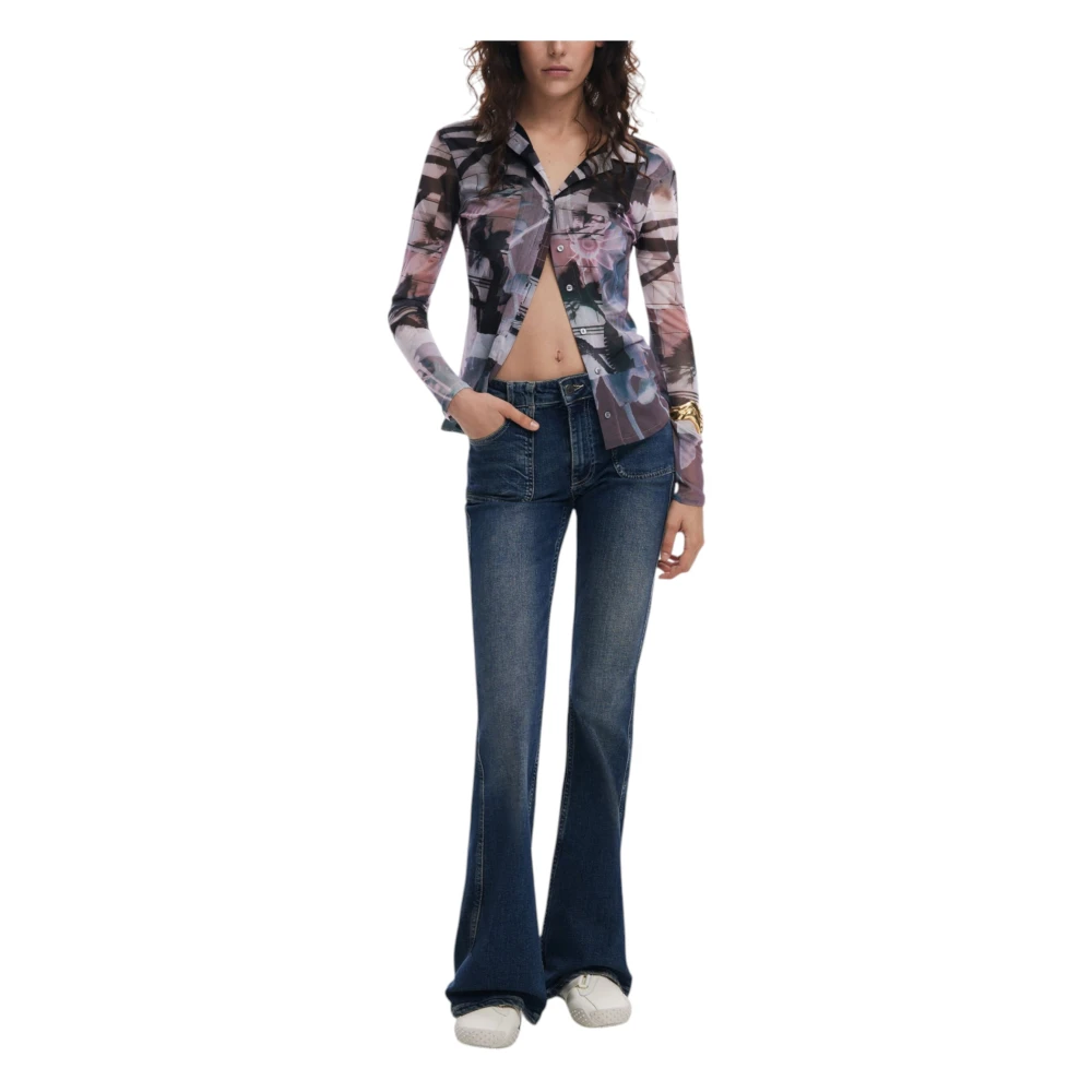 Desigual Lange mouwen shirts Lente Zomer Collectie Multicolor Dames