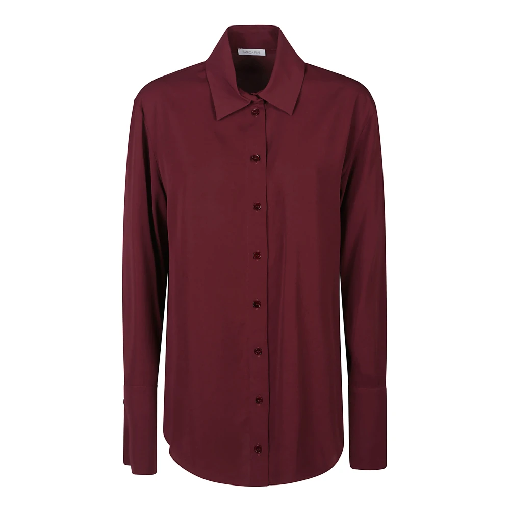 PATRIZIA PEPE Klassieke Essential Overhemd Red Dames