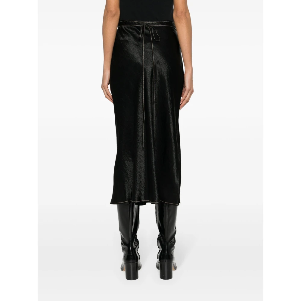 Acne Studios Stijlvolle A-lijn Rok voor Vrouwen Black Dames