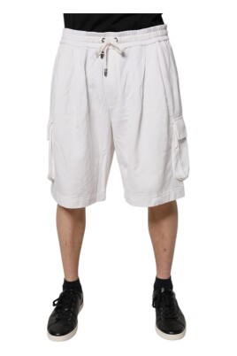 hvid-cargo-bermuda-sweatshorts