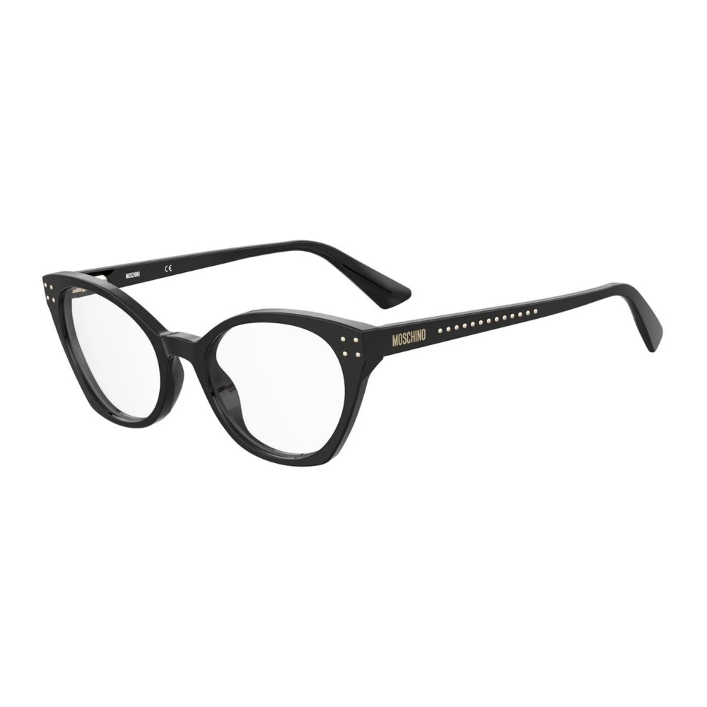 Moschino Zwarte Acetaat Damesbril Black Dames