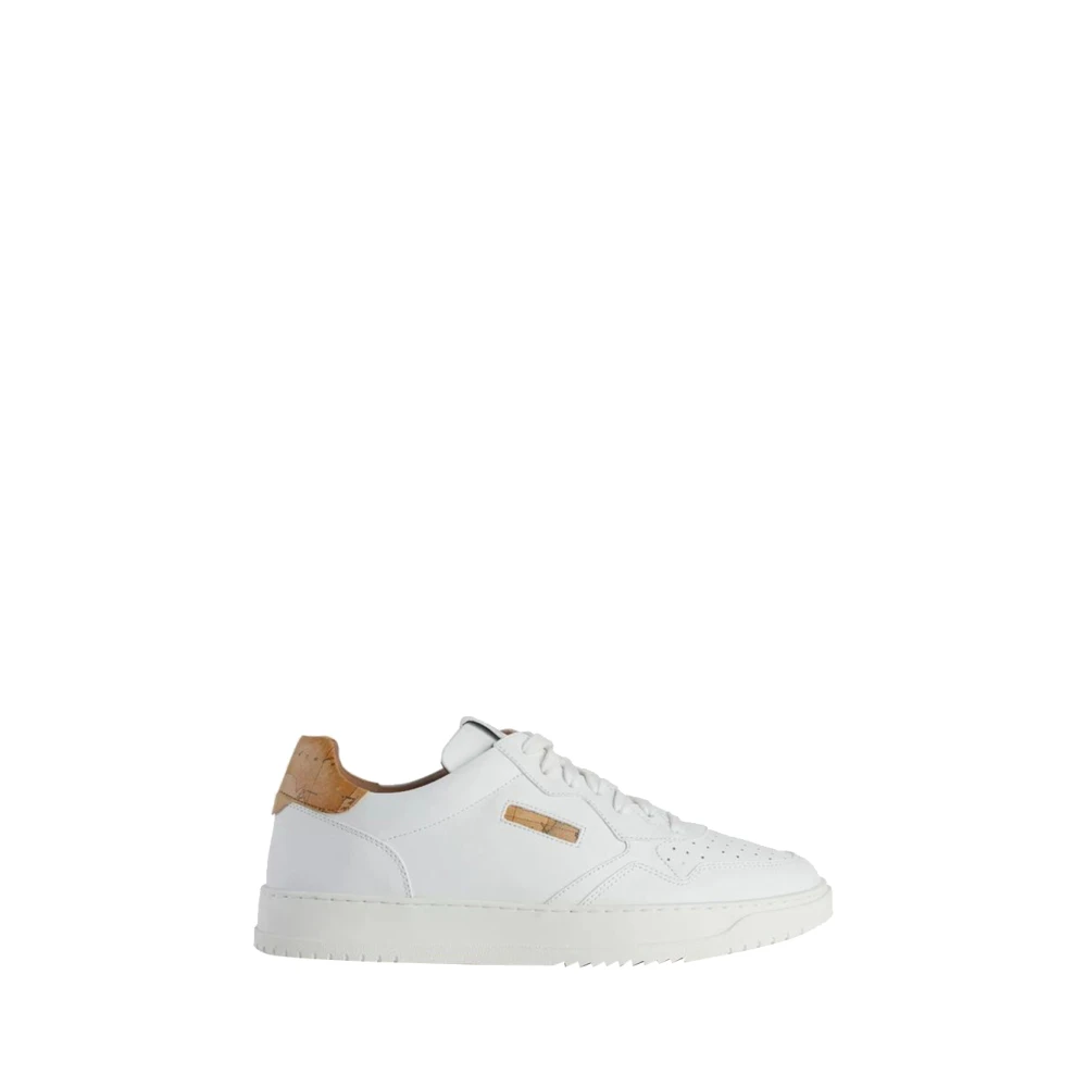 Alviero Martini 1a Classe Witte Sneakers Elegant Ontwerp Heren Schoenen