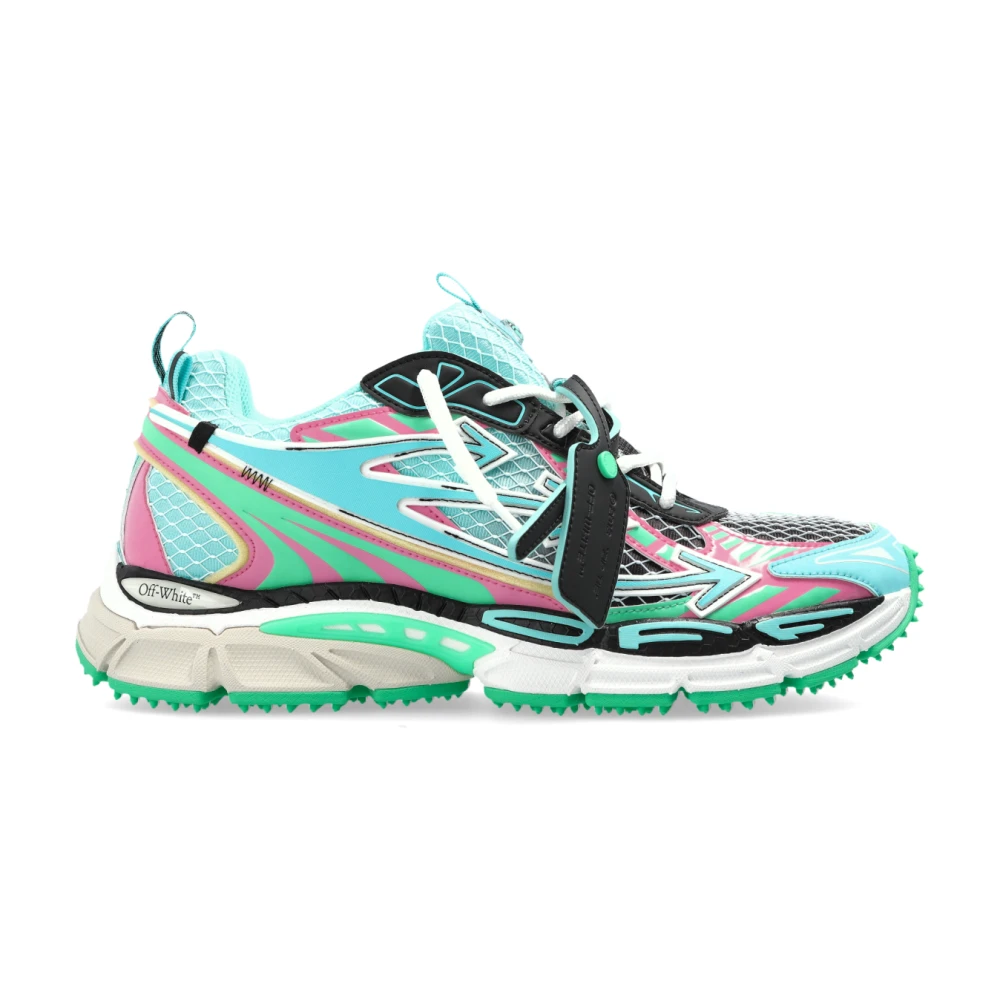 Off Be Right Back Net Sneakers Heren Schoenen Blauw