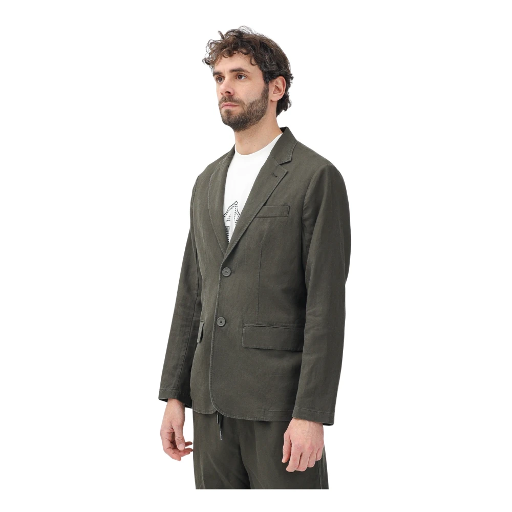 Armani Exchange Olijfgroene Casual Jas Green Heren